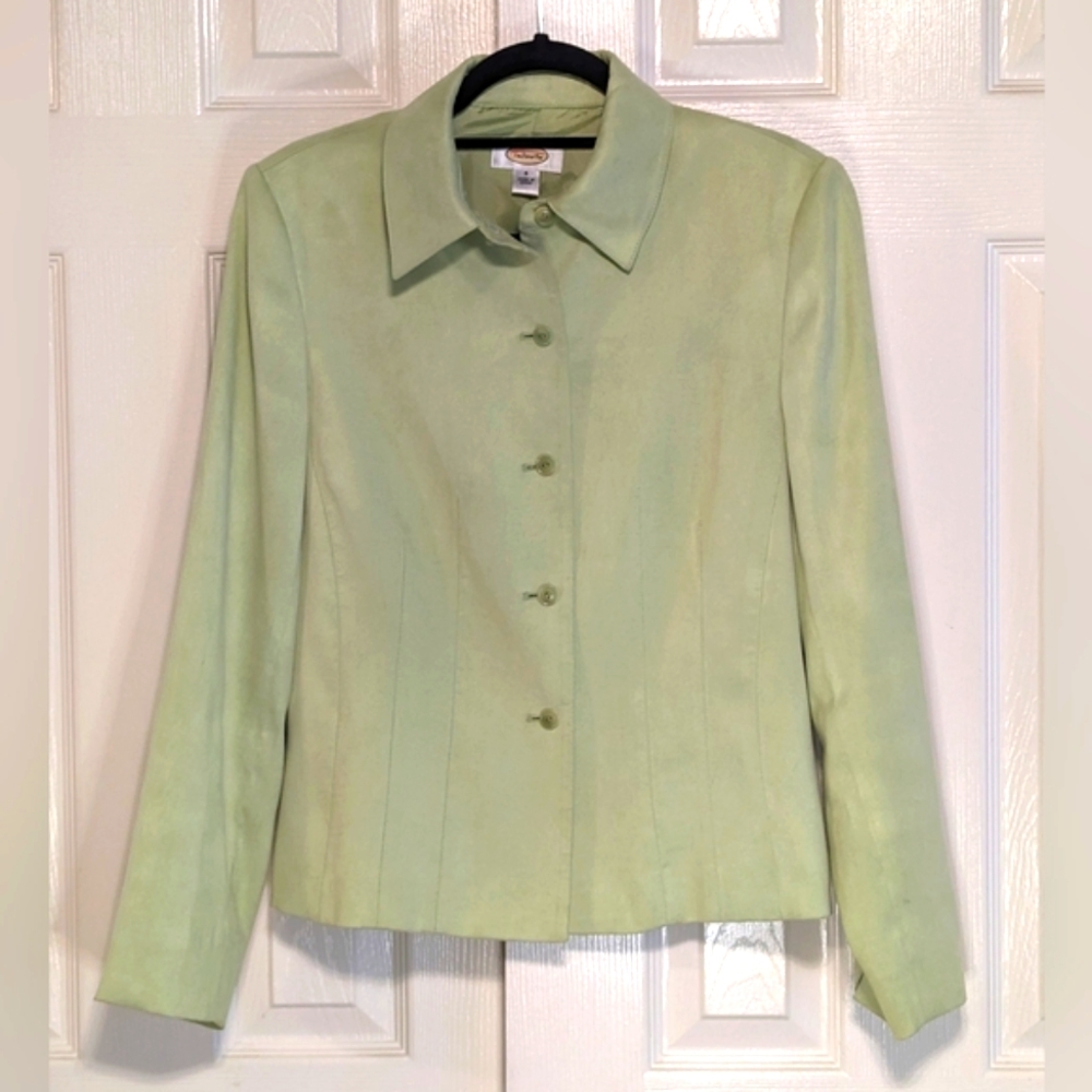 5/$25 Talbots Green Button Down Blazer